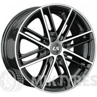 LS Wheels LS478 6.5x15 4x100 ET 40 Dia 73.1 (BKF)